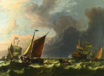 ⚓Репродукція морський краєвид від 235 грн.: Військовий збір голландських судів