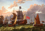 ⚓Репродукція морський пейзаж від 223 грн.: На честь славної революції Вільгельма III та міста Амстердам