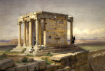 ₴ Репродукція краєвид від 319 грн.: Храм Нікі Аптерос вид з північного сходу