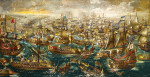 ₴ Картина батального жанра художника от 134 грн.: Битва при Лепанто в 1571 году