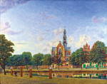 ₴ Репродукція міський краєвид 325 грн.: Вид Західної церкви, Амстердам