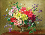 ₴ Репродукція натюрморт від 363 грн.: Натюрморт з весняними та літніми квітами