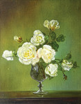 ₴ Репродукція натюрморт від 247 грн.: Білі троянди