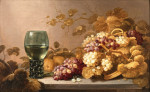 ₴ Картина натюрморт художника від 232 грн.: Натюрморт з виноградом