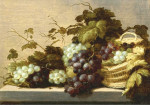 ₴ Картина натюрморт художника від 223 грн.: Кошик з виноградом