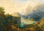 ₴ Репродукция пейзаж от 229 грн.: Верхнее озеро Килларни