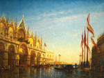 ₴ Репродукція міський краєвид від 241 грн.: Повінь на площі Сан-Марко, Венеція