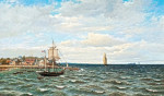⚓Картина морський пейзаж художника від 194 грн.: Прибережна сцена Британії