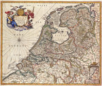 ₴ Древние карты высокого разрешения от 390 грн.: Объединенные Нидерланды