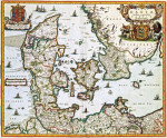 ₴ Древние карты высокого разрешения от 381 грн.: Королевство Дания