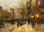 ₴ Репродукція міський пейзаж від 235 грн.: Ворота Сен Дені, Париж