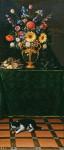 ₴ Картина натюрморт відомого художника від 138 грн.: Натюрморт з вазою і собакою
