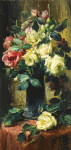 ₴ Репродукція натюрморт від 148 грн.: Троянди у вазі