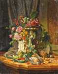 ₴ Репродукція натюрморт від 318 грн.: Квіти, фрукти та дичина
