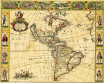 ₴ Стародавні карти з високою роздільною здатністю від 390 грн.: Америка