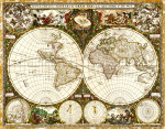 ₴ Стародавні карти з високою роздільною здатністю від 363 грн.: Карта світу