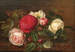 ₴ Репродукція натюрморт від 328 грн.: Натюрморт з трояндами