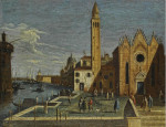 ₴ Репродукція міський краєвид 247 грн.: Венеція, вид Великого каналу від Санта-Марія-делла-Каріта до набережної Сан-Марко
