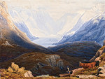 ₴ Репродукция пейзаж от 317 грн.: Озеро Даич и горы Глен Шейл, Росс-шир, Шотландия