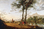 ₴ Картина пейзаж відомого художника від 170 грн.: Дорога біля річки