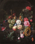 ₴ Репродукція натюрморт від 318 грн.: Натюрморт з квітами та фруктами