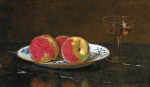 ₴ Репродукція натюрморт від 193 грн.: Персики та келих