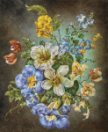 ₴ Репродукція натюрморт від 237 грн.: Квіткова композиція