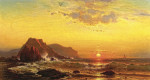 ⚓Репродукція морський краєвид від 181 грн.: Захід сонця над хвилями