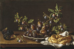 ₴ Картина натюрморт відомого художника від 224 грн.: Блюдо з чорносливом, інжиром та випічкою