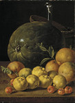 ₴ Репродукція натюрморт від 200 грн.: Айва, апельсини, вишня та кавун