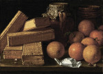 ₴ Репродукция натюрморт от 229 грн.: Апельсины и коробки со сладостями