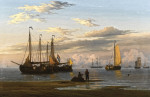 ⚓Репродукція морський пейзаж від 211 грн.: Голландські судна у спокійних водах