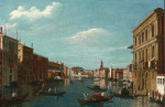 ₴ Репродукція міський краєвид 211 грн.: Венеція, вид на Великий канал, дивлячись з сервера на площу палацу Вендрамін-Калерджі і палац Фланджіні