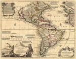 ₴ Древние карты высокого разрешения от 325 грн.: Южная и Северная Америка