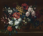₴ Репродукция натюрморт от 259 грн.: Букет цветов в корзинке