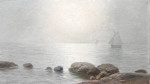 ⚓Репродукция морской пейзаж от 275 грн.: Лодки в тумане