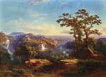 ₴ Репродукция пейзаж от 309 грн.: Вид на Тиволи и водопады