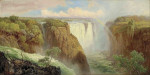 ₴ Репродукція краєвид від 217 грн.: "Катаракта диявола" та водоспад Вікторія із західного берега річки Замбезі