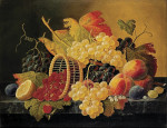 ₴ Репродукція натюрморт від 247 грн.: Полуниця та фрукти