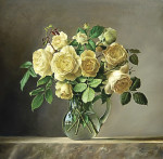₴ Репродукція натюрморт від 301 грн.: Жовті троянди
