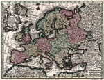 ₴ Стародавні карти високої роздільної здатності від 356 грн.: Європа