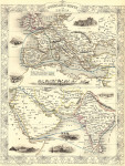 ₴ Древние карты высокого разрешения от 257 грн.: Сухопутный маршрут в Индию