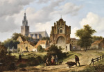 ₴ Репродукция городской пейзаж от 243 грн.: Вид Неймегена с церковью Святого Стивенса
