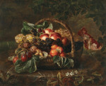 ₴ Репродукція натюрморт від 372 грн.: Осінній кошик з фруктами
