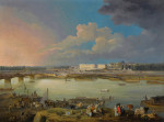 ₴ Репродукція міський краєвид 309 грн.: Париж, вид на Сену з мосту Людовіка XVI, 1791 рік