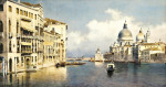 ₴ Картина городской пейзаж художника от 138 грн.: Большой канал перед Санта Мария делла Салюте