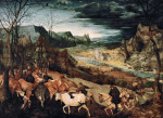 ₴ Картина пейзаж известного художника от 235 грн: Возвращение стада, ноябрь