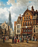 ₴ Репродукция городской пейзаж от 232 грн.: Антверпен