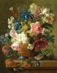 ₴ Репродукция натюрморт от 247 грн.: Цветы в вазе и гнездо