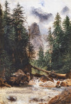 ₴ Репродукція пейзаж від 213 грн.: Водоспад Гандек, Бернські Альпи